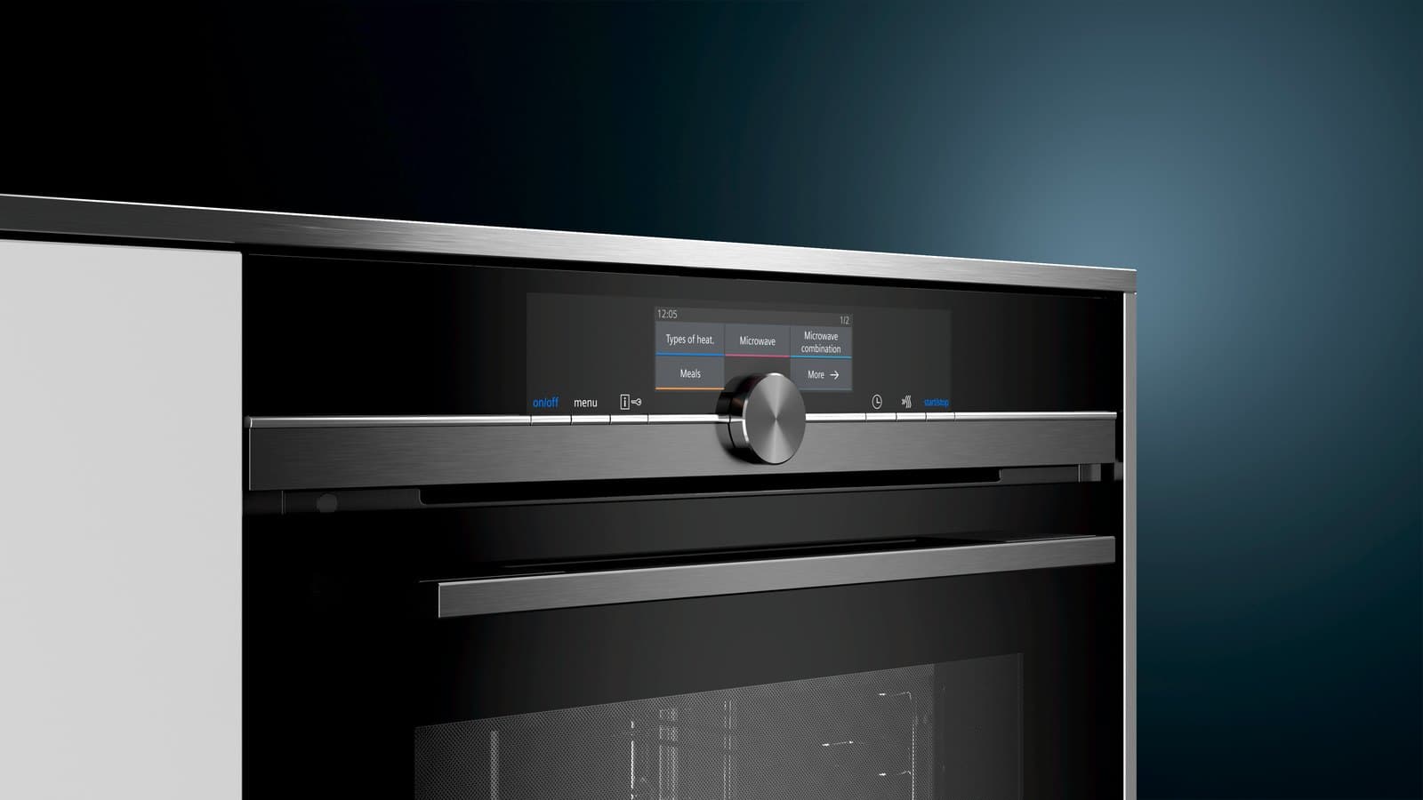 Siemens studioLine iQ700 built-in oven in Dark Inox