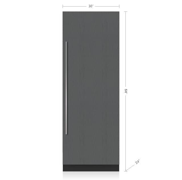Sub-Zero 76 cm Designer refrigerator column, panel ready