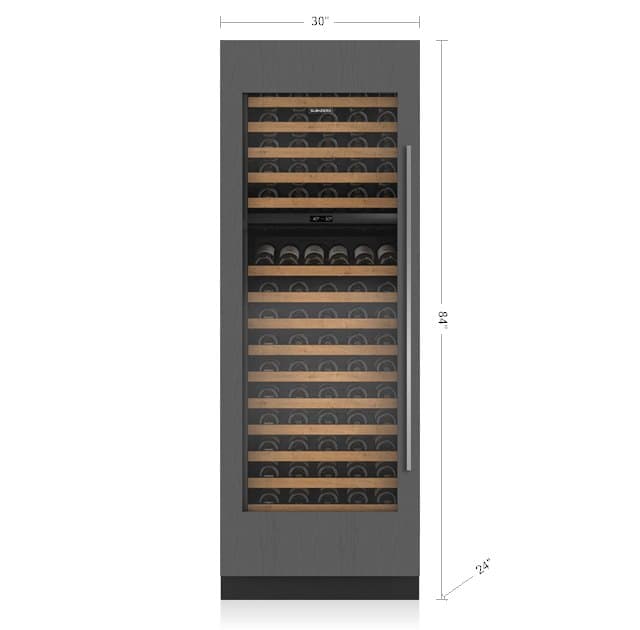 Sub-Zero 76 cm Designer wine storage, panel ready