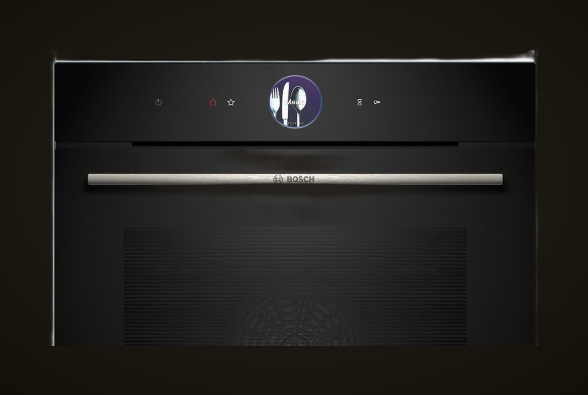 Bosch Serie 8 built-in oven with black glass door