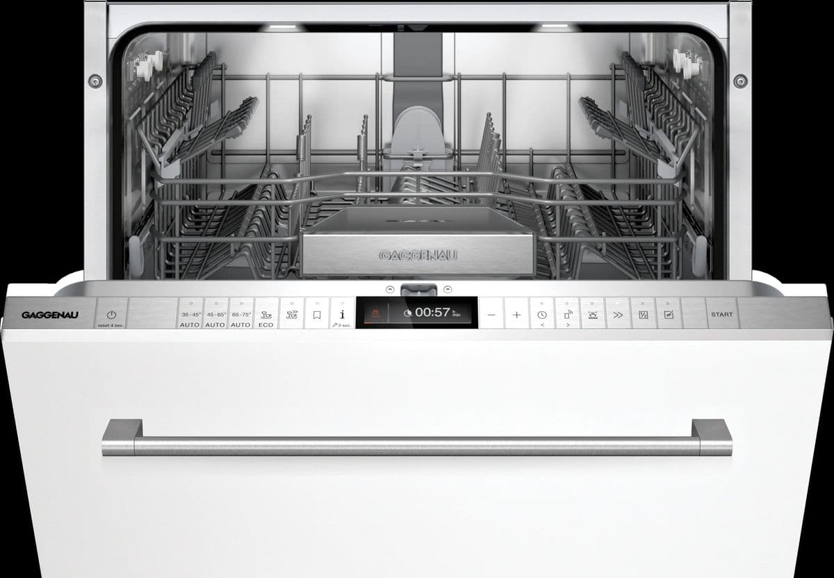 Gaggenau 200 series fully-integrated dishwasher, interior view