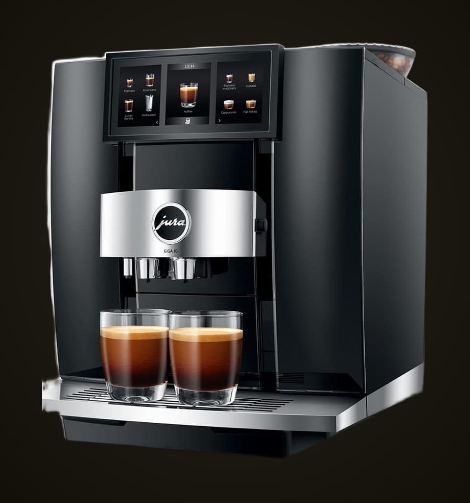 JURA GIGA 10 automatic coffee machine in diamond black