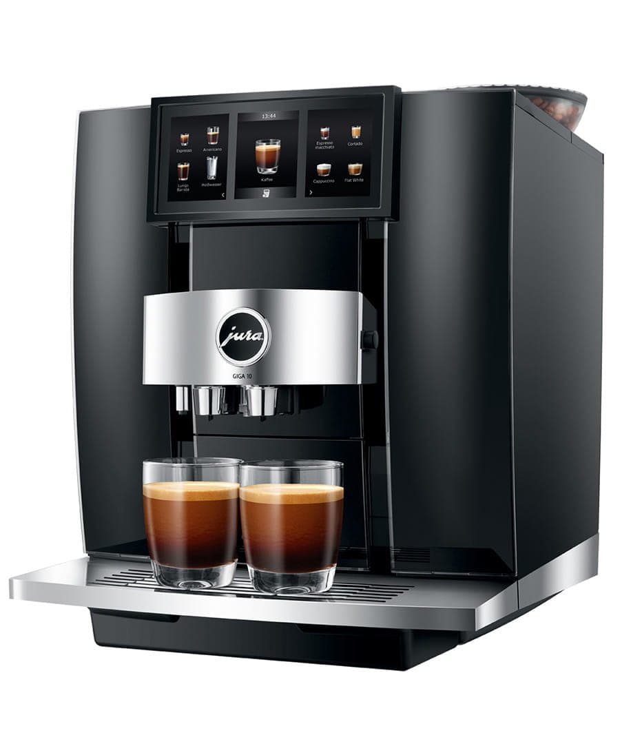 JURA GIGA 10 in Diamond Black with twin bean turbines