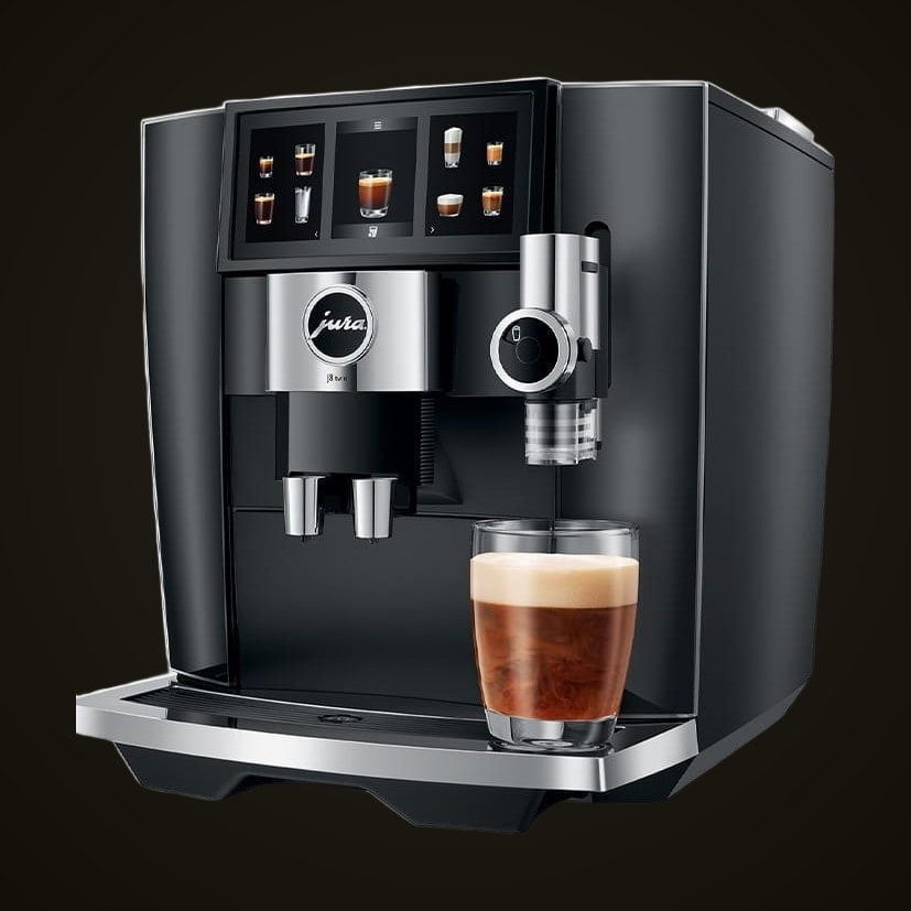 JURA J8 Twin automatic coffee machine in diamond black